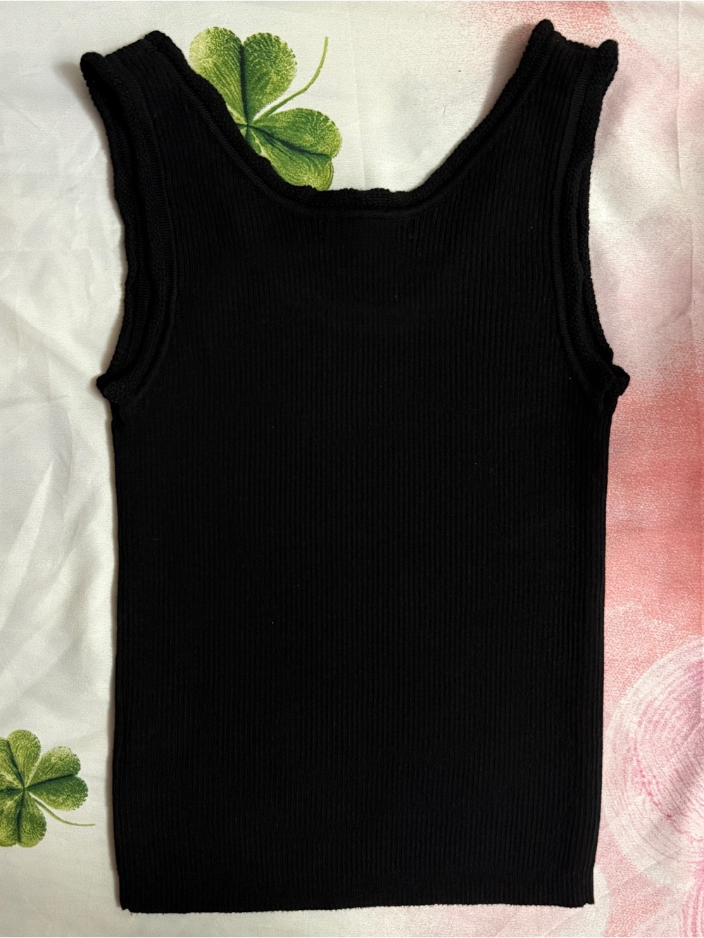 Black Ribbed Tank - Picture 2 of 4